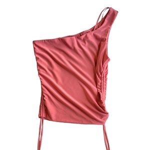 Women’s Size Small Salmon One Shoulder Top